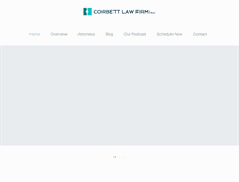 Tablet Screenshot of corbettfirm.com